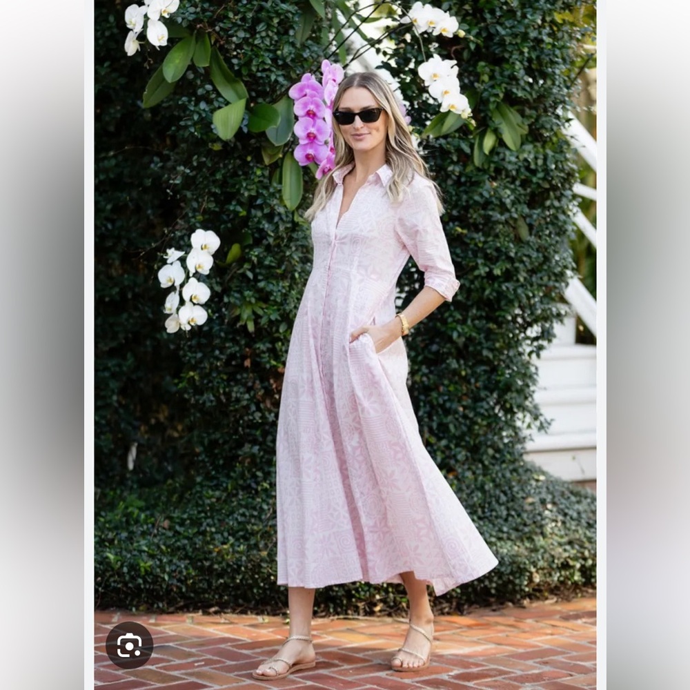 Julia Amory Shirt Dress. Ballet color. Size small.